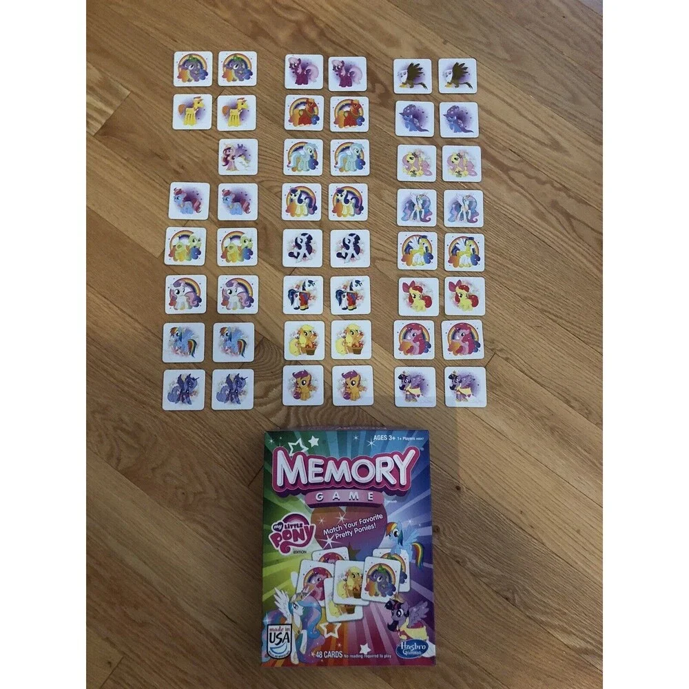 My Little Pony 2013 Memory Game 3+‎ See Description & See Photos Missing 1 Card